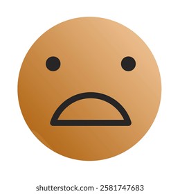 Emoji or Emoticon Gradient Art Vector