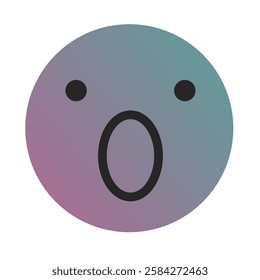 Emoji or Emoticon Gradient Art Vector