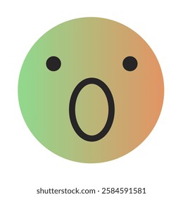 Emoji or Emoticon Gradient Art Vector