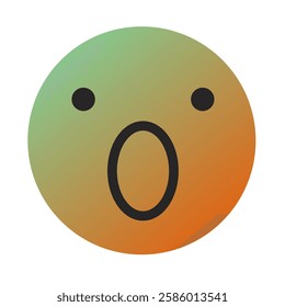 Emoji or Emoticon Gradient Art Vector