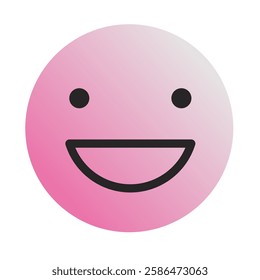 Emoji or Emoticon Gradient Art Vector