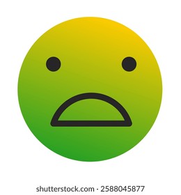 Emoji or Emoticon Gradient Art Vector