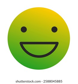 Emoji or Emoticon Gradient Art Vector