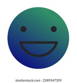 Emoji or Emoticon Gradient Art Vector