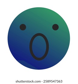 Emoji or Emoticon Gradient Art Vector