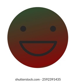 Emoji or Emoticon Gradient Art Vector