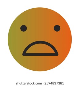 Emoji or Emoticon Gradient Art Vector