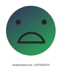 Emoji or Emoticon Gradient Art Vector