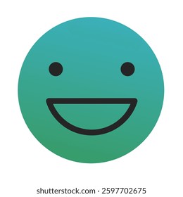 Emoji or Emoticon Gradient Art Vector