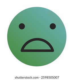 Emoji or Emoticon Gradient Art Vector