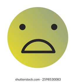 Emoji or Emoticon Gradient Art Vector