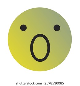 Emoji or Emoticon Gradient Art Vector