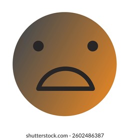 Emoji or Emoticon Gradient Art Vector