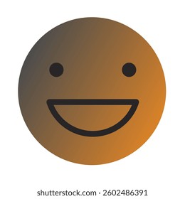 Emoji or Emoticon Gradient Art Vector