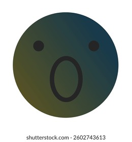 Emoji or Emoticon Gradient Art Vector