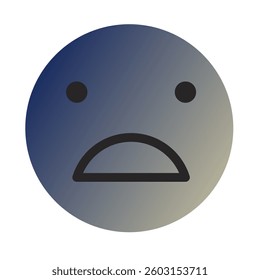 Emoji or Emoticon Gradient Art Vector