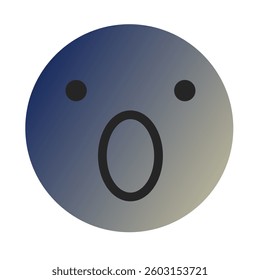 Emoji or Emoticon Gradient Art Vector