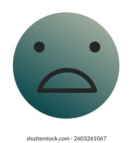 Emoji or Emoticon Gradient Art Vector