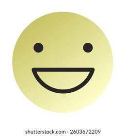Emoji or Emoticon Gradient Art Vector
