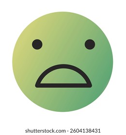 Emoji or Emoticon Gradient Art Vector