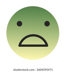 Emoji or Emoticon Gradient Art Vector