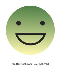 Emoji or Emoticon Gradient Art Vector