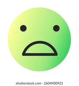 Emoji or Emoticon Gradient Art Vector