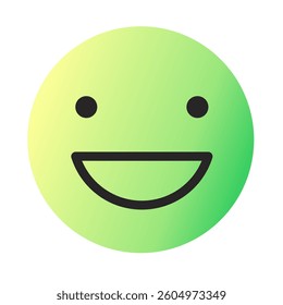 Emoji or Emoticon Gradient Art Vector