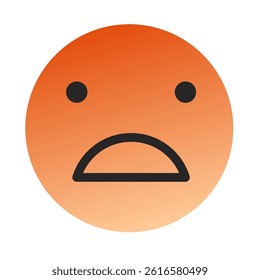 Emoji or Emoticon Gradient Art Vector