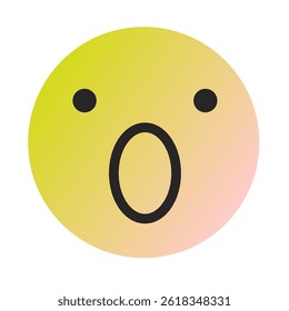 Emoji or Emoticon Gradient Art Vector