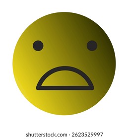 Emoji or Emoticon Gradient Art Vector