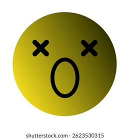 Vetor de Arte com Gradiente Emoji ou Emoticon