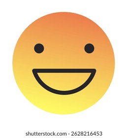 Emoji or Emoticon Gradient Art Vector