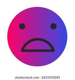 Vetor de Arte com Gradiente Emoji ou Emoticon