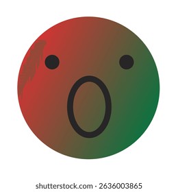 Emoji or Emoticon Gradient Art Vector