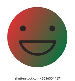 Emoji or Emoticon Gradient Art Vector