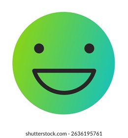 Emoji or Emoticon Gradient Art Vector