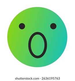 Emoji or Emoticon Gradient Art Vector