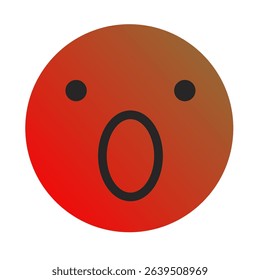 Emoji or Emoticon Gradient Art Vector