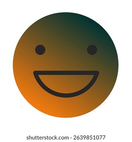 Emoji or Emoticon Gradient Art Vector