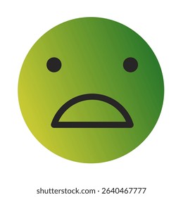 Emoji or Emoticon Gradient Art Vector