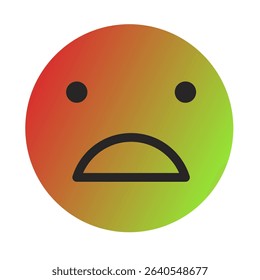 Emoji or Emoticon Gradient Art Vector