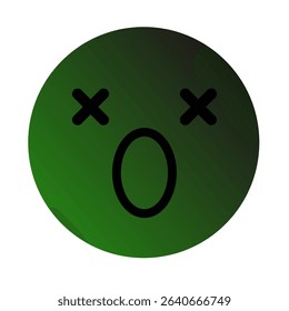 Emoji or Emoticon Gradient Art Vector