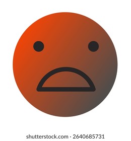 Emoji or Emoticon Gradient Art Vector