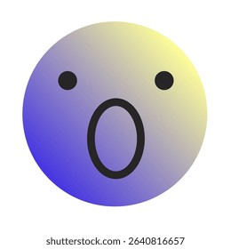Emoji or Emoticon Gradient Art Vector