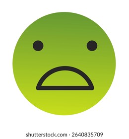 Emoji or Emoticon Gradient Art Vector
