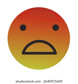 Emoji or Emoticon Gradient Art Vector