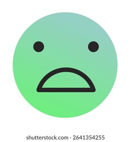 Emoji or Emoticon Gradient Art Vector