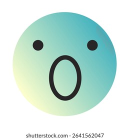 Emoji or Emoticon Gradient Art Vector