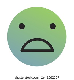 Emoji or Emoticon Gradient Art Vector